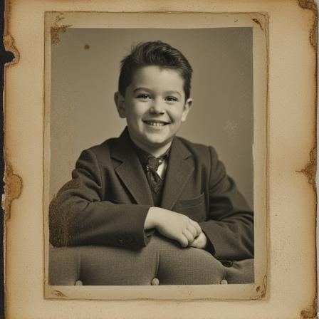 Photo restoration example